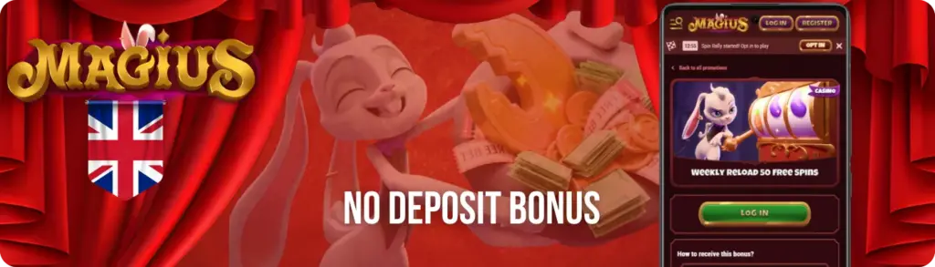 No deposit bonus Magius casino 